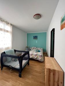 Łóżko lub łóżka w pokoju w obiekcie Casa Gino