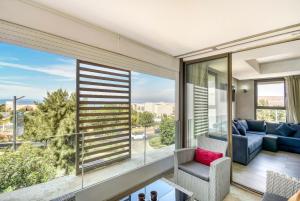 Χώρος καθιστικού στο Reve Bleu taghazout - Piscine - 4Px