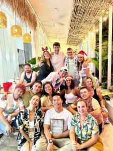 a group of people posing for a picture at The PARK Society in Chiang Mai