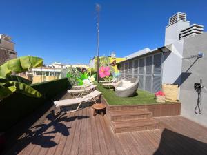 Balkón nebo terasa v ubytování Mariposa Hotel Malaga