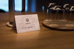 Certifikát, hodnocení, plakát nebo jiný dokument vystavený v ubytování Gredič Heritage Residences