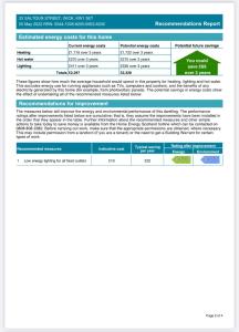 a screenshot of a computer screen with a document at 3 Bedroom Townhouse on NC500, Wick, Highland in Wick