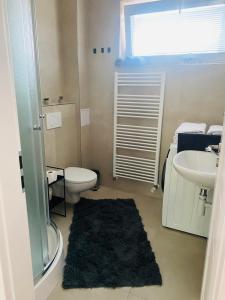 Koupelna v ubytování Maja apartman