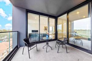 Balkoni atau teres di Adorable 2B Apt near Macquarie Uni