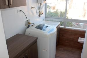 Kuchyň nebo kuchyňský kout v ubytování Hospedaje Tunja