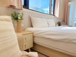Llit o llits en una habitació de 光域文旅