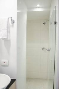 Koupelna v ubytování Amoblados Medellin Poblado