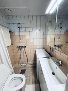 Koupelna v ubytování Ihana yksiö Turun keskustassa