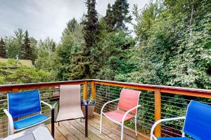 En balkon eller terrasse på Raspberry Retreat