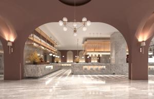 Vstupní hala nebo recepce v ubytování Hotel Interburgo Exco + 37 fotografií