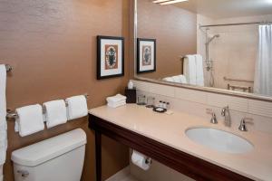Koupelna v ubytování Sheraton Cavalier Calgary Hotel