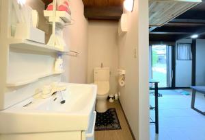 a bathroom with a sink and a toilet at One Night, One View, Lifelong Marriage, Yotsukaido - Vacation STAY 12735 in Yotsukaidō