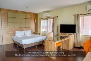 TV a/nebo společenská místnost v ubytování Hotel Alia Cikini