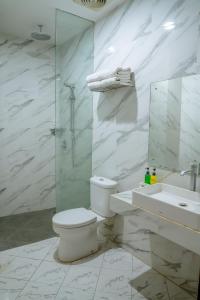 Koupelna v ubytování Hotel Alia Cikini