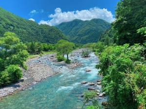 Paesaggio naturale nelle vicinanze del ryokan
