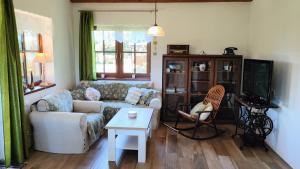 TV a/nebo společenská místnost v ubytování Exclusive Retreat Slavinka