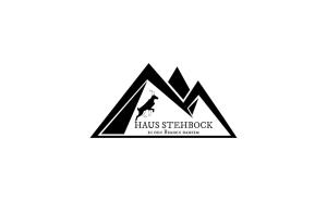 a logo for a hiking company with mountains at Haus Stehbock in Partenen