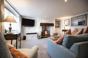 Posezení v ubytování 2 Bed stylish village retreat in Braunton