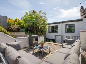 Posezení v ubytování 2 Bed stylish village retreat in Braunton