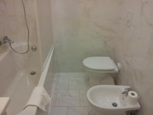 Koupelna v ubytování Lodges le Mura