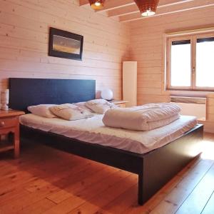 Postel nebo postele na pokoji v ubytování Gîte Cerf'titude