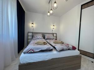 a bedroom with a large bed in a room at Apartament Michaś in Szklarska Poręba +19 photos