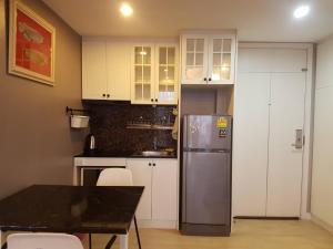 Kuchyň nebo kuchyňský kout v ubytování The patio condo คอนโดวิวทะเล Floor 6