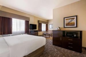 a hotel room with a bed and a television at Best Western Northwest Lodge in Boise