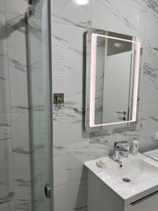 Koupelna v ubytování Apartman Aranđelovac + 4 fotografie