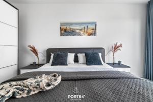 Postel nebo postele na pokoji v ubytování Schleitraum