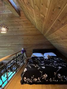 Postel nebo postele na pokoji v ubytování Oanduaia saunamaja
