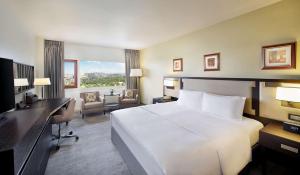 A television and/or entertainment centre at Transcorp Hilton Abuja
