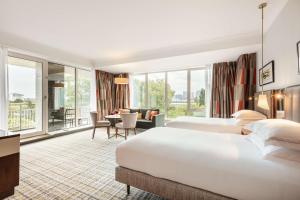 Un ou plusieurs lits dans un hébergement de l'établissement Hilton Amsterdam