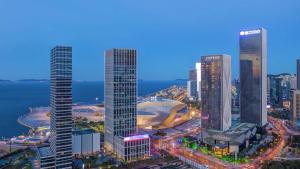 Nespecifikovaný výhled na destinaci Dalian nebo výhled na město při pohledu z hotelu