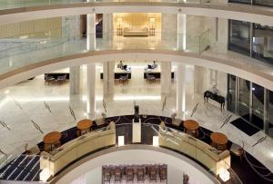 an overhead view of the lobby of a building at Conrad Algarve in Quinta do Lago
