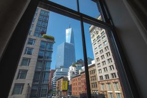 Nespecifikovaný výhled na destinaci New York nebo výhled na město při pohledu z hotelu
