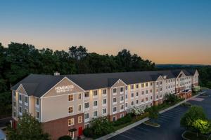 an aerial view of a hotel at Homewood Suites by Hilton Wallingford-Meriden in Wallingford
