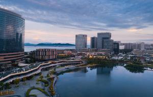 酒店附近的河景