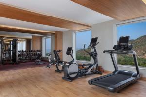 Fitness centrum a/nebo fitness zařízení v ubytování DoubleTree By Hilton Jaipur Amer