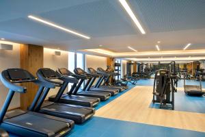 Fitness centrum a/nebo fitness zařízení v ubytování Hilton Abu Dhabi Yas Island