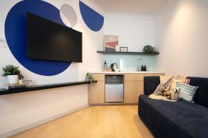 Kuchyň nebo kuchyňský kout v ubytování Ukiyo Suites