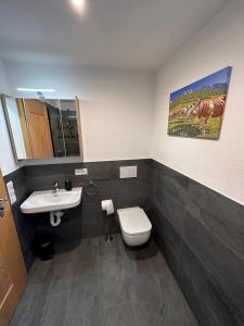 Koupelna v ubytování Ferienwohnung Schlossblick