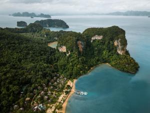 an aerial view of an island in the ocean at TreeHouse Villas - Adults Only - SHA Extra Plus in Ko Yao Noi