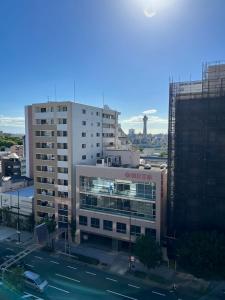 Nespecifikovaný výhled na destinaci Ósaka nebo výhled na město při pohledu z apartmánu