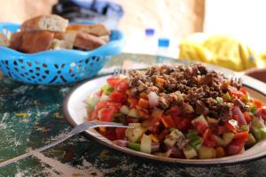 Φαγητό σε αυτό το hostel ή κάπου εκεί κοντά