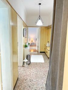an open hallway with a kitchen and a living room at Holiday Home in Burgas City