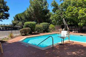 einen Pool mit Rutsche im Hof in der Unterkunft Wyndham Garden Newark Fremont Silicon Valley in Newark