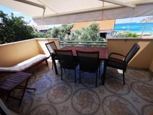 Balkón nebo terasa v ubytování Apartments Miramaris