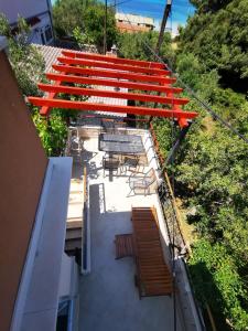 Balkón nebo terasa v ubytování Apartments Miramaris