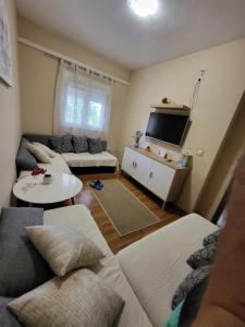 TV a/nebo společenská místnost v ubytování Apartments Miramaris